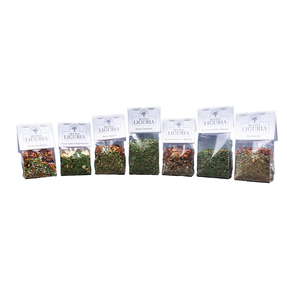 Paket - Set - 7 vers. Mischungen + Sale Marino e Rosmarino